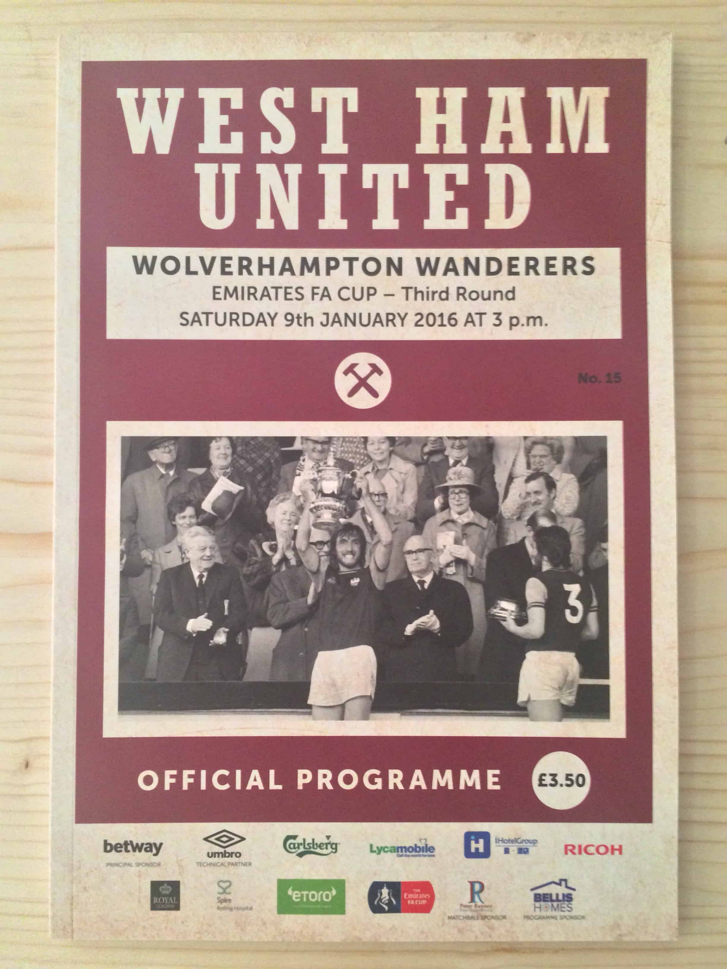 West Ham United FC v Wolverhampton Wanderers FC